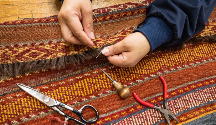 Area rug repair