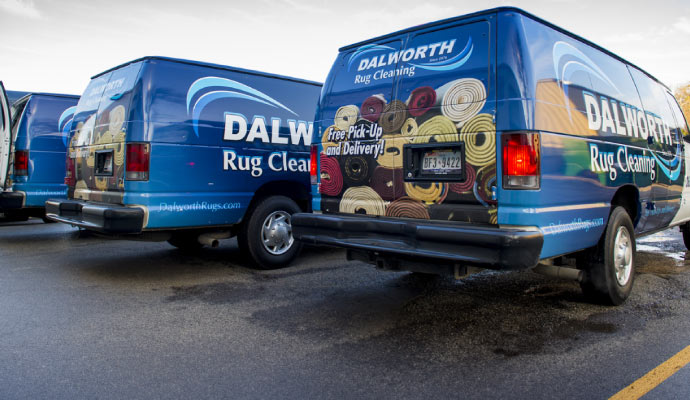 Dalworth rug cleaning service vehicle