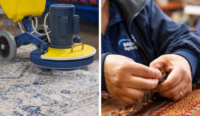 Rug cleaning and repairing service