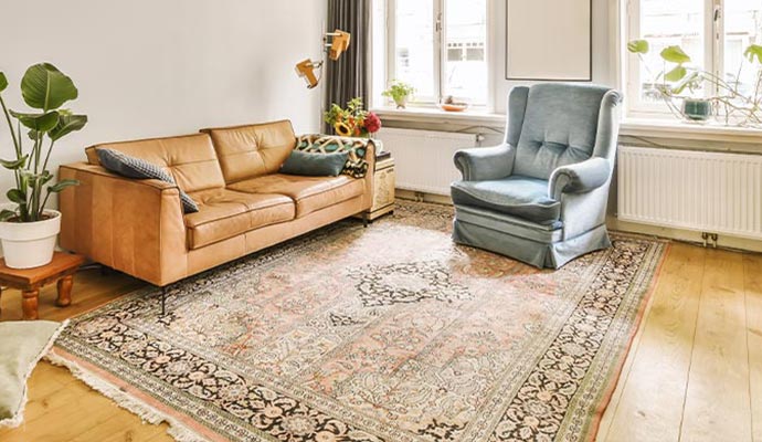 Clean and fresh rug in a bright room