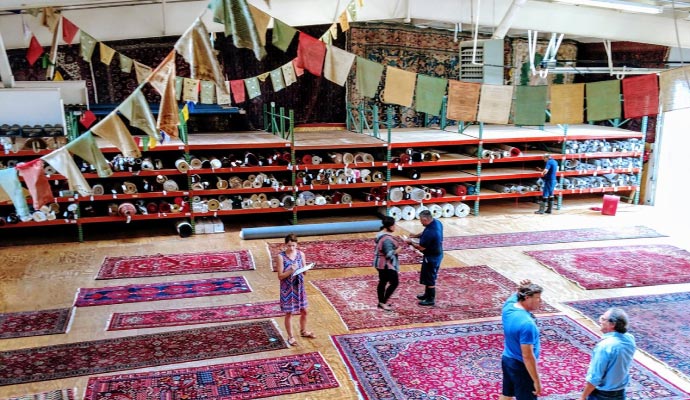 Rug storage house