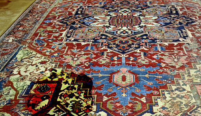 Clean turkish rug