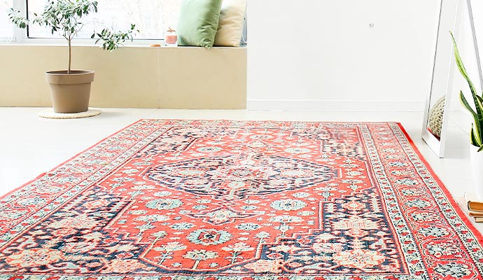 Color faded rug