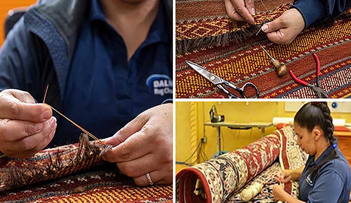 Different types of rug repair