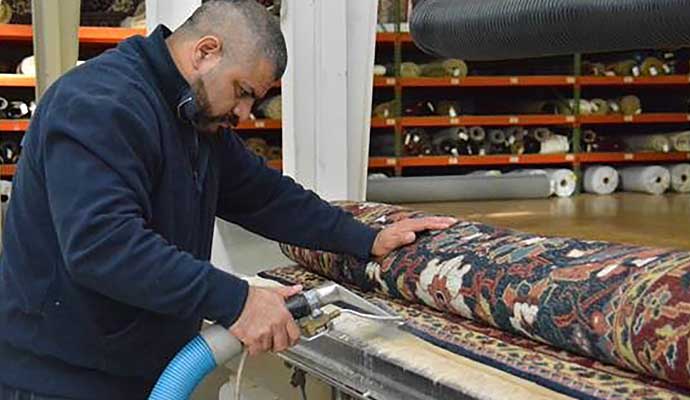 Oriental rug steam cleaning