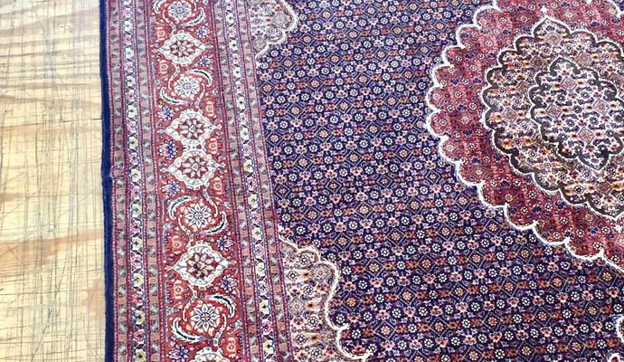 An oriental rug